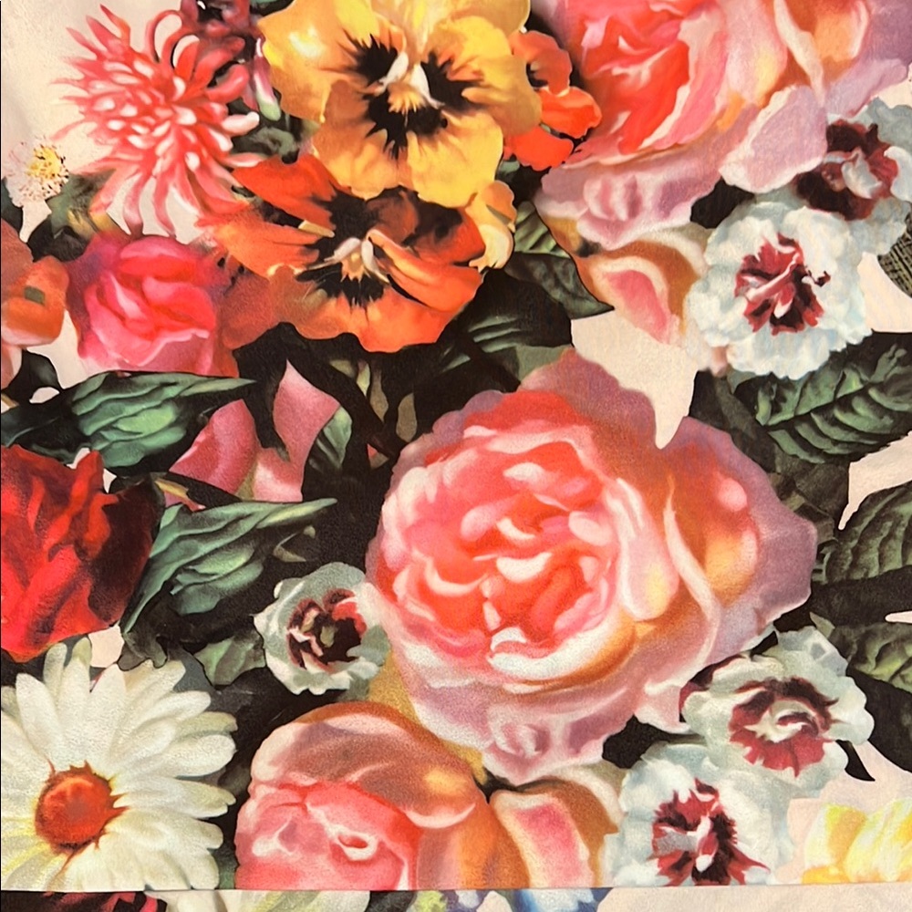 Floral Print Ted Baker Scarf with Vibrant Colors